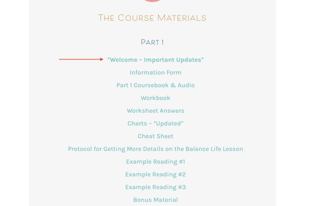 An Announcement for Previous Students – Akashic Record Reading Program Updates